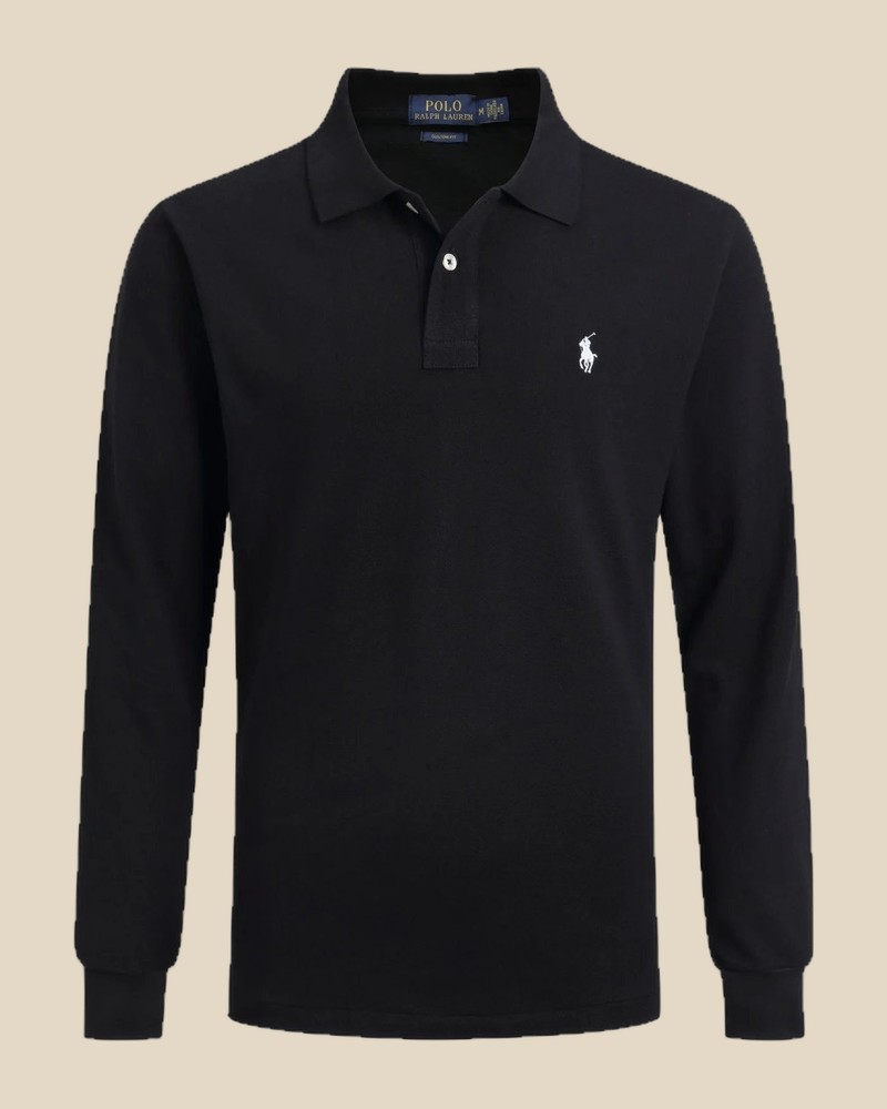 RALPH LAUREN Long-sleeved Polo (5+ colorways) — QC